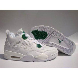 air jordan 4 retro deportes zapatos de baloncesto blanco verde 60