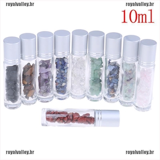 Ifabr 10ml Semi-rechinante con piedras Preciosas Para aceite esencial/botellas De vidrio