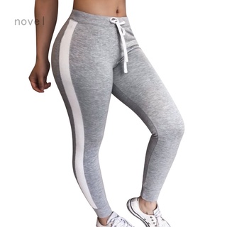 Nuevos pantalones de lápiz de cintura media para mujeres/pantalones de algodón para correr/correr/entrenamiento para correr