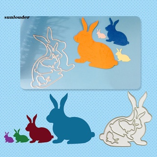 Sl Bunny conejo troquelado DIY Scrapbooking tarjeta de papel álbum en relieve plantilla decoración (7)