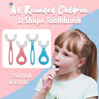 Cepillo de dientes en forma de u de silicona suave cepillo de cabeza 360 Oral limpieza de dientes para niños pequeños