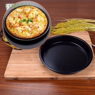 CORETTA Dishes Pan Tray Kitchen Pizza Plate Pizza Pan Carbon Steel Baking Tool Round Mould Nonstick Home Bakeware/Multicolor