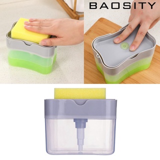 [Baosity*] dispensador de bomba de jabón para lavar platos de cocina y soporte de esponja práctico caja de jabón (1)