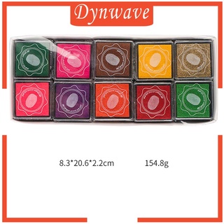 [DYNWAVE] Almohadilla de tinta sellos no tóxicos DIY dedo lavable almohadillas de tinta para niños sellos de goma (1)