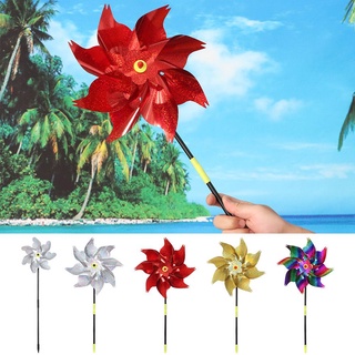 SIMUL DIY Bright Beach Decorations Sign Spinners Windmill Swirl Gold Design (8)