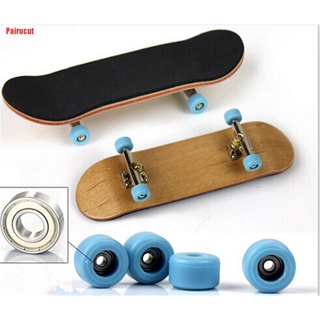 Pairucut completo diapasón de madera Finger Skate Board Grit Box cinta de espuma madera de arce