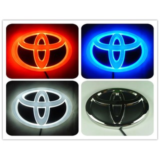 4D led Luz logo Del Coche Para Toyota Avalon Auris Yaris Verso Camry (12 Cm x 8) (1)
