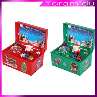 [yaramidu] Caja De Música Feliz navidad regalo De navidad Para niños/adorno De Mesa/decoración del hogar/año nuevo (3)