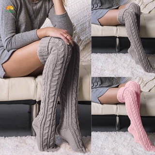 calcetines de malla para mujer sobre la rodilla/calcetines altos/botas de invierno