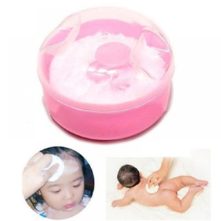 Contenedor de moda para bebé, accesorios, esponja suave, polvo de hojaldre (1)
