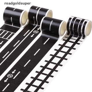 rgj cinta de tráfico de carreteras de ferrocarril washi cinta adhesiva diy carretera tráfico pegatinas super