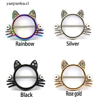 (new**) Cat Nipple Ring Piercing Bar Stainless Steel Barbell Body Breast Jewelry Gift yanjianba.cl
