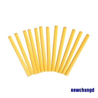 12 palos de pegamento de queratina profesional para extensiones de cabello humano amarillo