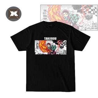 Demon Slayer - Tanjiro Kamado camiseta Unisex de felpa No Yaiba Anime Tops Casual suelto manga corta moda camiseta