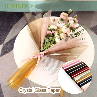 BEHINDCY 20pcs Birthday Wrapping Paper Flowers Gift wrapping paper Flower Bouquet Gift Party Decoration Striped Paper Waterproof Multicolor Crystal Glass Paper/Multicolor