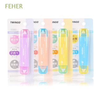 FEHER Kawaii Correction Tape Korean Corrector Double-sided Sticky Tape Accessories Writing Corrector Office Supplies Student Gift Creativity Correction Supplies Alteration Tape