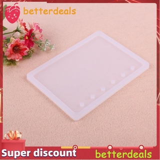Betterdeals/molde de silicona de cristal de resina DIY moldes para cuaderno libro cubierta moldes fabricación
