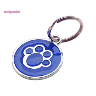Lovelysmile1 Placa de identificación con dibujo de Patinha/colgante de collar con nombre antipérdida para perro/Gato/Pet (7)