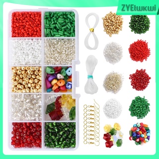 Glass Seed Beads for Jewelry Making Small Pony Beads Kit for Necklaces Craft
