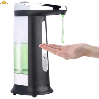 Dispensador de jabón automático infrarrojo de 400 ml inteligente de inducción automática dispensador de jabón eléctrico en casa oficina lavadora de manos sanitaria dispensador de jabón (7)