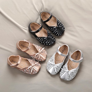 Bobora zapatos de niña de bebé perla diamantes de imitación brillante princesa zapatos para 0-5Y (1)