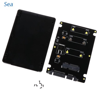 Sea Mini Pcie MSATA SSD A 2,5 Pulgadas SATA3 Adaptador De Tarjeta Con Disco Duro Sólido Caso De Aleación De Aluminio