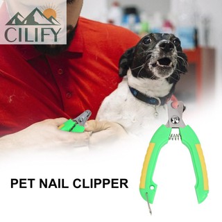 Cortador de uñas de acero inoxidable para mascotas, perro, gato, tijeras para lima de uñas