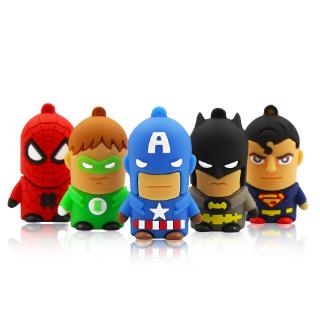 Superhéroes Pendrive 4GB 8GB 16GB USB Flash Drive 32GB 64GB Cartoon Pen Drive Batman/spiderman/capitán américa USB (1)