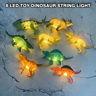 Nuevo Juego De 8 Luces LED De Dinosaurios/Decorativas Para Fiestas De Dibujos Animados ☆ shuixudeniseAli