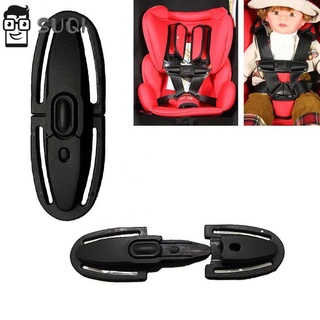 Suqi alta calidad niños seguro bloqueo hebilla arnés cinturones de seguridad de coche Clip de pecho accesorios interiores bebé Arriage negro niño niño correa de seguridad