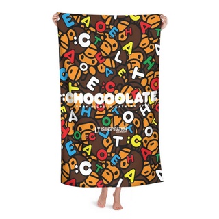 Un mono de baño Bape bebé Milo Chocoolate personalizado toalla de playa para niños adultos, toalla de baño toalla de baño manta de piscina toallas Spa hogar viaje Hotel uso (80X130 CM)