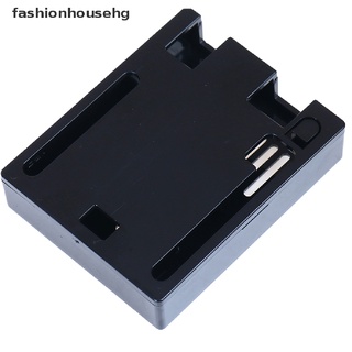 fashionhousehg 1pc abs plástico caso shell negro/transparente caja caso shell para arduino r3 venta caliente (7)
