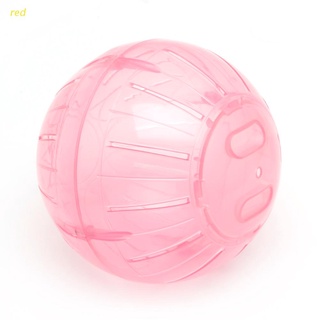 rojo 12cm colorido run-about ejercicio bola transparente hámster ratón tasa de plástico juguete nuevo