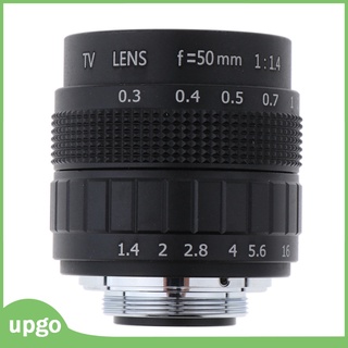 [upgo] 50mm/lente De Tv F1.4 Para Canon Eos M+C Adaptador De montaje+aros negros