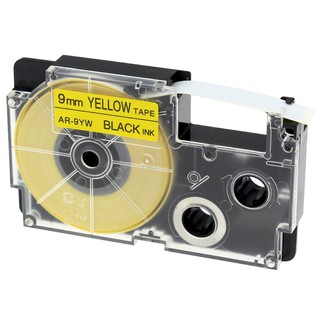 Cintas para impresora Casio compatibles con color negro en amarillo de 9 mm*8 m cintas XR-9YW