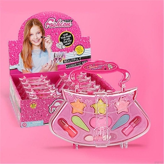 Cosméticos juguetes de belleza pretender juego de niñas princesa caja de maquillaje conjunto