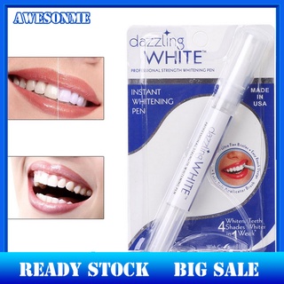 <Beauty> Dazzling White Rotary Teeth Whitening Pen Tooth Cleaning Stain Remover Oral Care