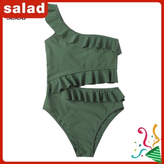Sa Breathable Women Swimsuit Conservative Summer Bathing Suit Slim Fit for Beach
