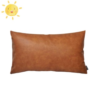 Waist Pillowcase for Sofa Bed Sofa Decoration, Rectangular Decorative Cushion Cover Brown