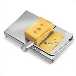 plata de acero inoxidable rebanador de queso mantequilla tabla de cortar queso queso mesa de corte