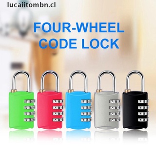 YANG 4 Dial Digit Security Password Lock Suitcase Metal Code Lock Padlock For Travel .