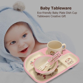 babyking1tl lindo plato de bebé plato taza tazón vajilla set niños entrenamiento vajilla