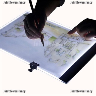 jointflowersfancy a5 led tableta de dibujo delgada plantilla de arte de la junta de dibujo de la caja de luz de la tabla de trazado de la almohadilla cbg