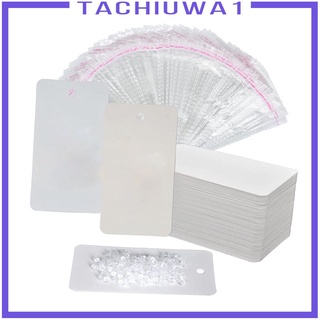 [TACHIUWA1] Paquete de 300 piezas de aretes/tarjetas de autosellado/collar/joyería/pantalla