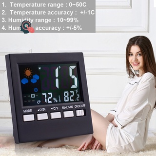 Reloj electrónico Digital De pared con pantalla Lcd/alarma/radio/Bise/hogar