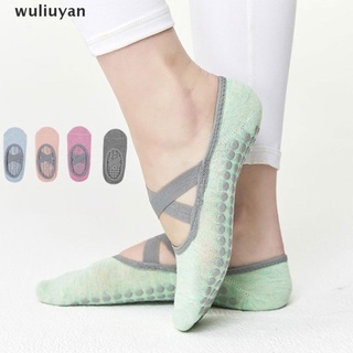 [wuliuyan] calcetines de silicona de algodón puro antideslizantes para mujer de alta calidad pilates calcetines transpirables yoga [wuliuyan]