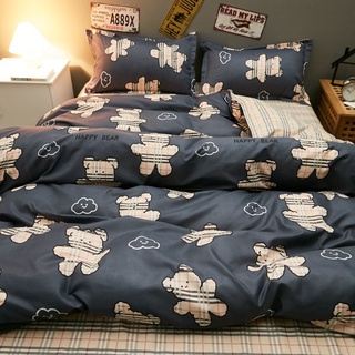 Ins gran marca de cuatro piezas de ropa de cama doble cama individual funda de edredón de tres piezas traje para hombres y mujeres (6)