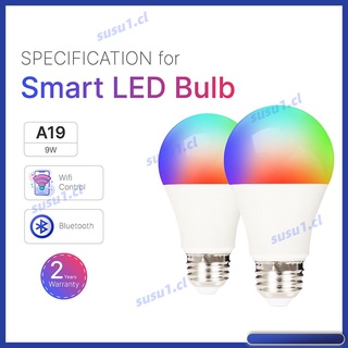 Smart LED bulb WiFi RGB 2700k-6500k dimmable no hub susucl