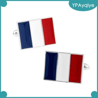 Cuff bandera francesa gemelos estilo Punk camisa francesa gemelos para hombres joyería