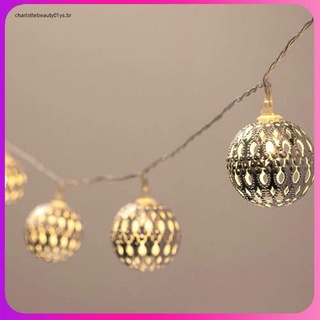 10 LEDs globo cadena de luces decoraciones de Halloween marroquí luces colgantes decoración para interior hogar dormitorio fiesta boda